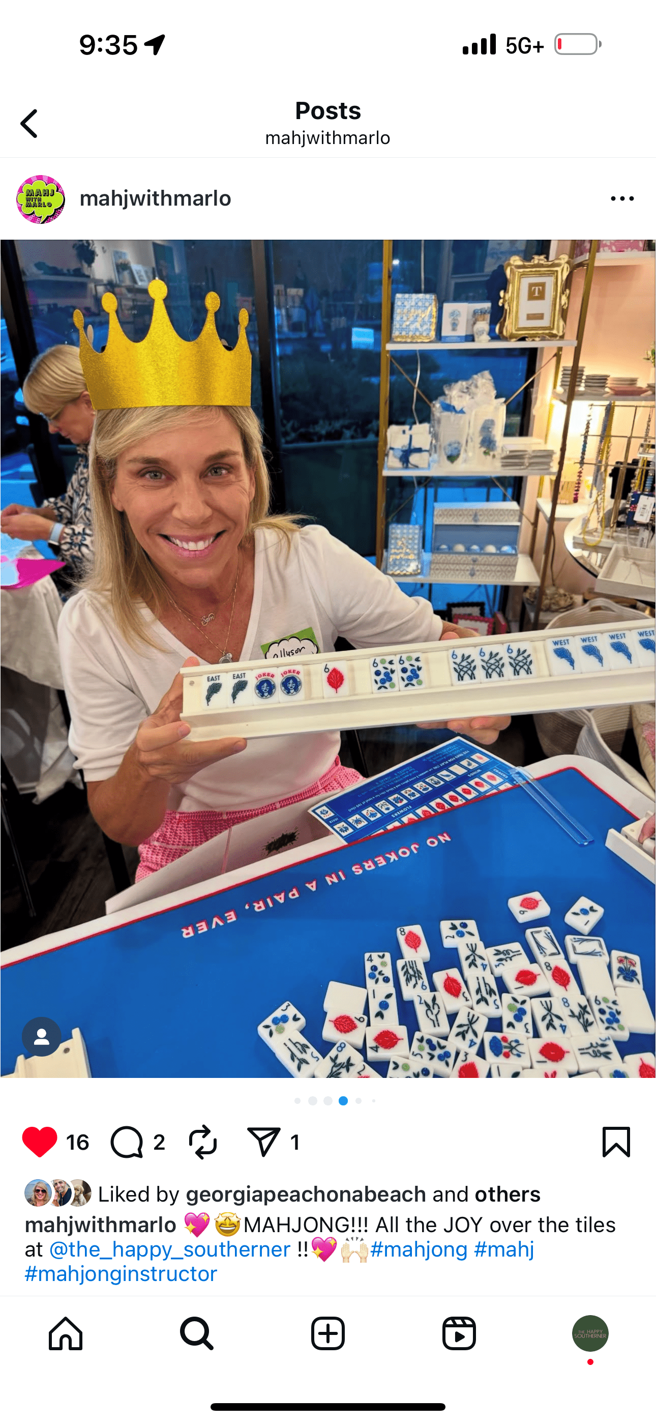 09-18 | Mahjong Open Play - Thursday, September 18th The Happy Southerner 