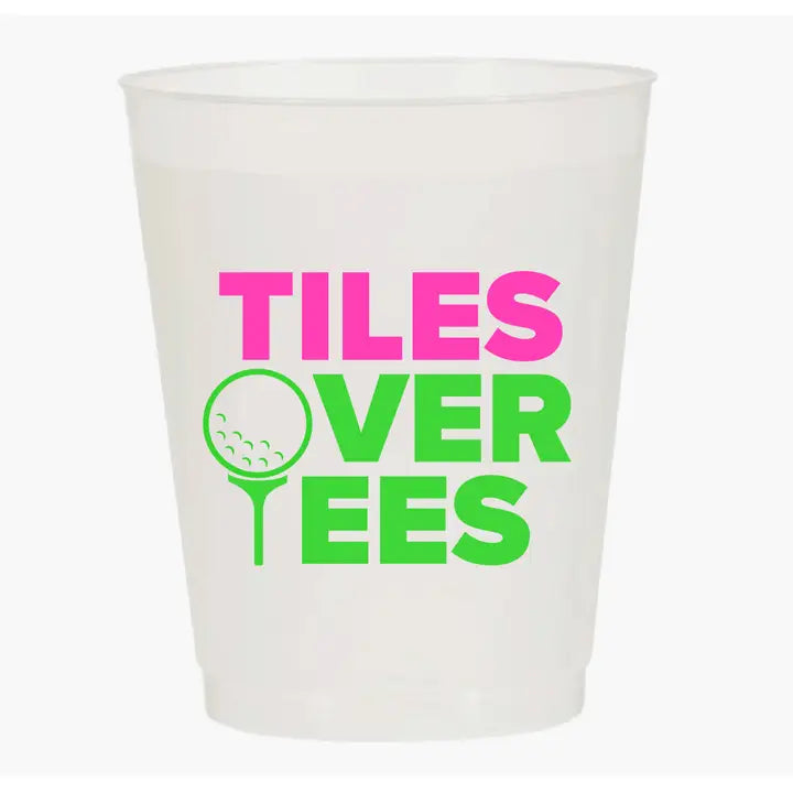 “Tiles Over Tees” Frost Flex Cups