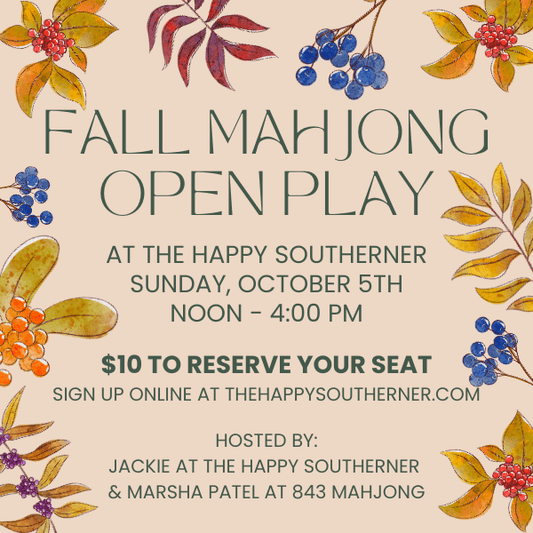 10-05 | Fall Mahjong Open Play Event at The Happy Southerner The Happy Southerner 