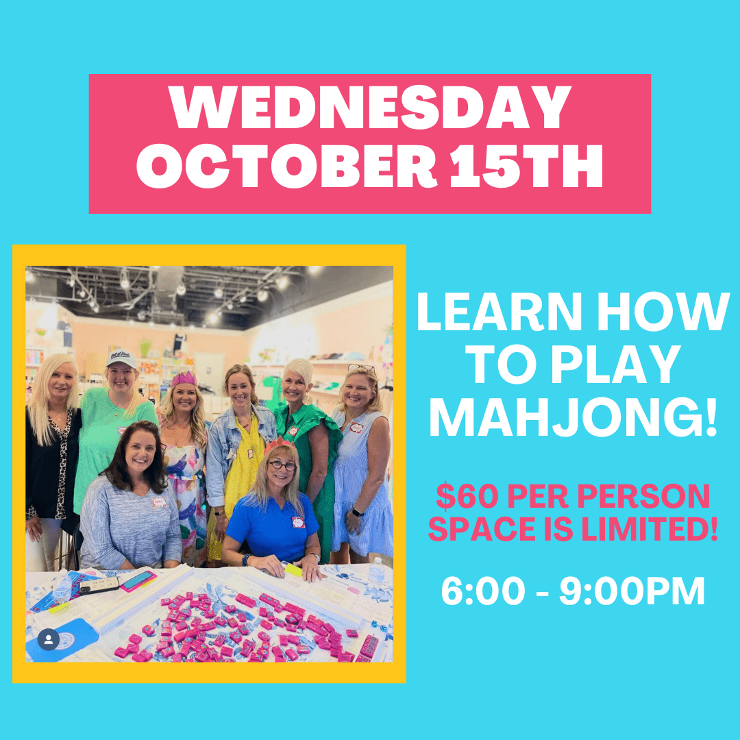 10-15 | Learn How To Play Mahjong Class at The Happy Southerner - Reserve Your Seat - October 15th The Happy Southerner 