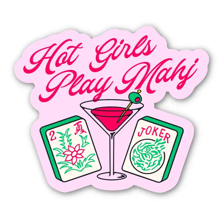Hot Girls Play Mahj Stickers