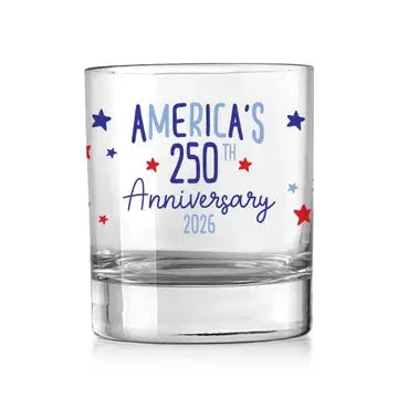 11oz Bourbon Glass-4th of July 250th The Happy Southerner 