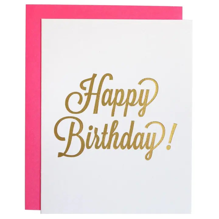Happy Birthday Script Card