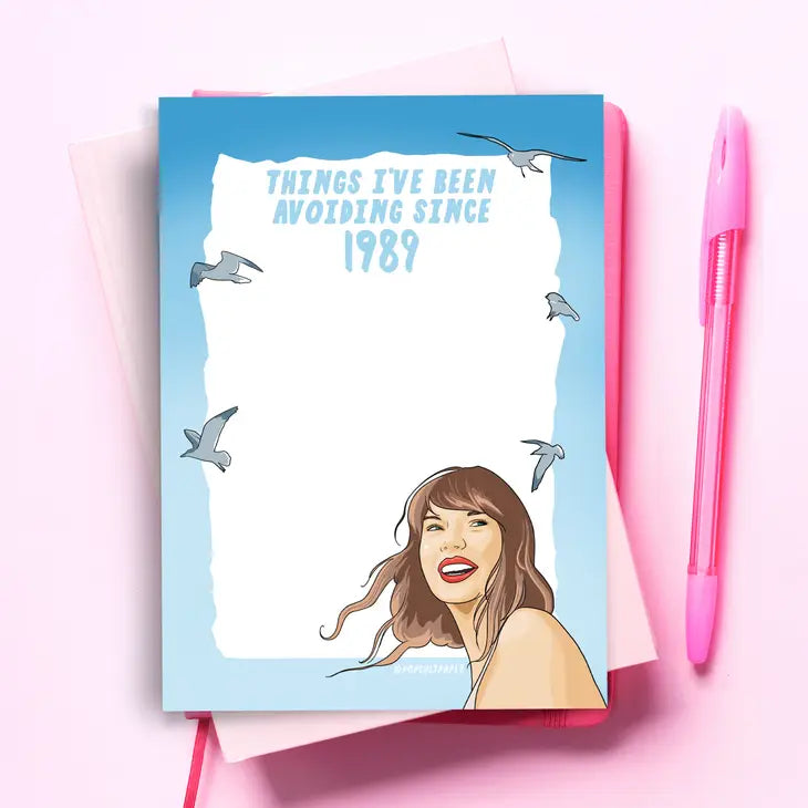 1989 Taylor Swift Funny Notepad - Pop Culture Pad The Happy Southerner 