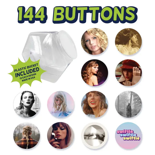 Taylor Swift Buttons - 144 Count