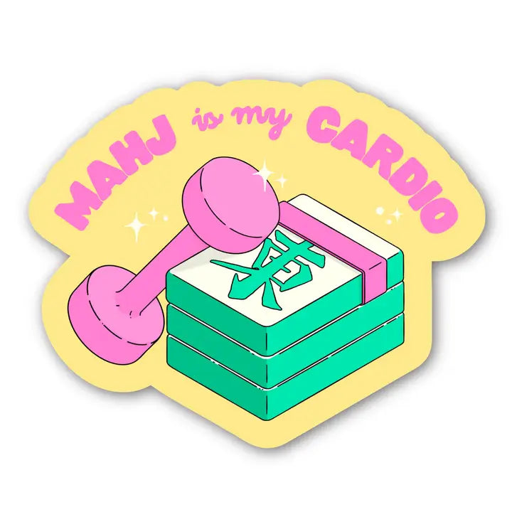 Mahj Is My Cardio Mahjong Sticker
