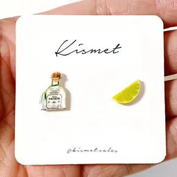 Tequila + Lime Stud Earrings