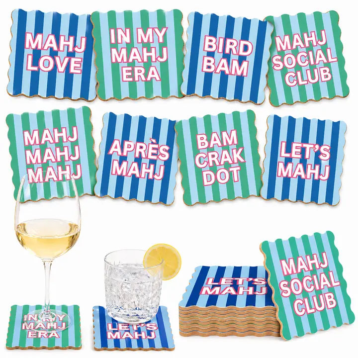 Mahjong Social Club Coaster Set