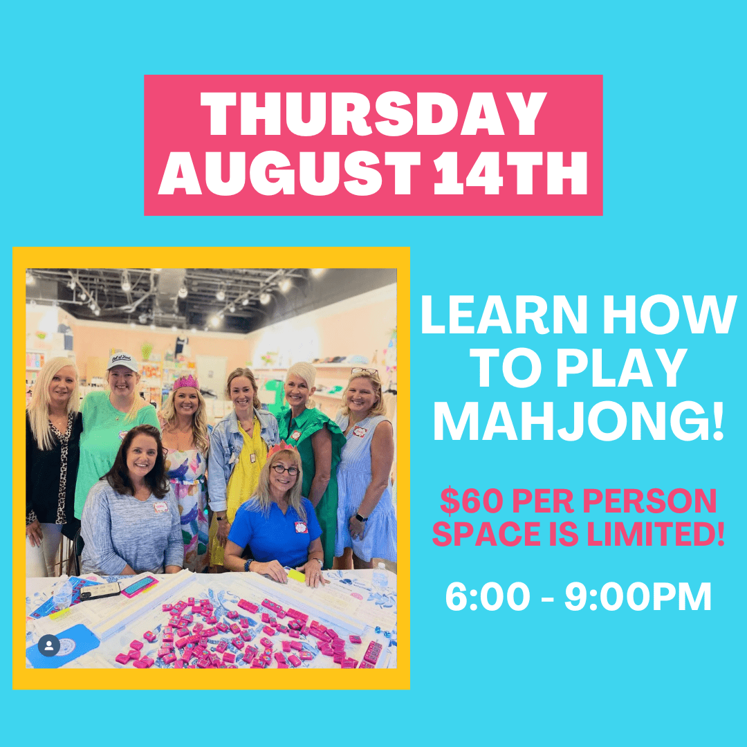 8-14 | Learn How To Play Mahjong Class at The Happy Southerner - Reserve Your Seat - August 14th The Happy Southerner 