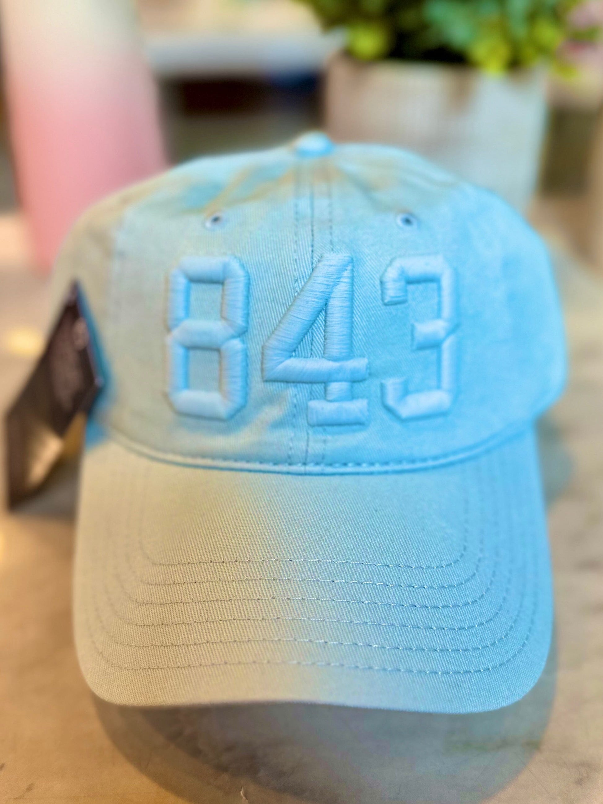 843 Baseball Hat - Blue Cotton The Happy Southerner 