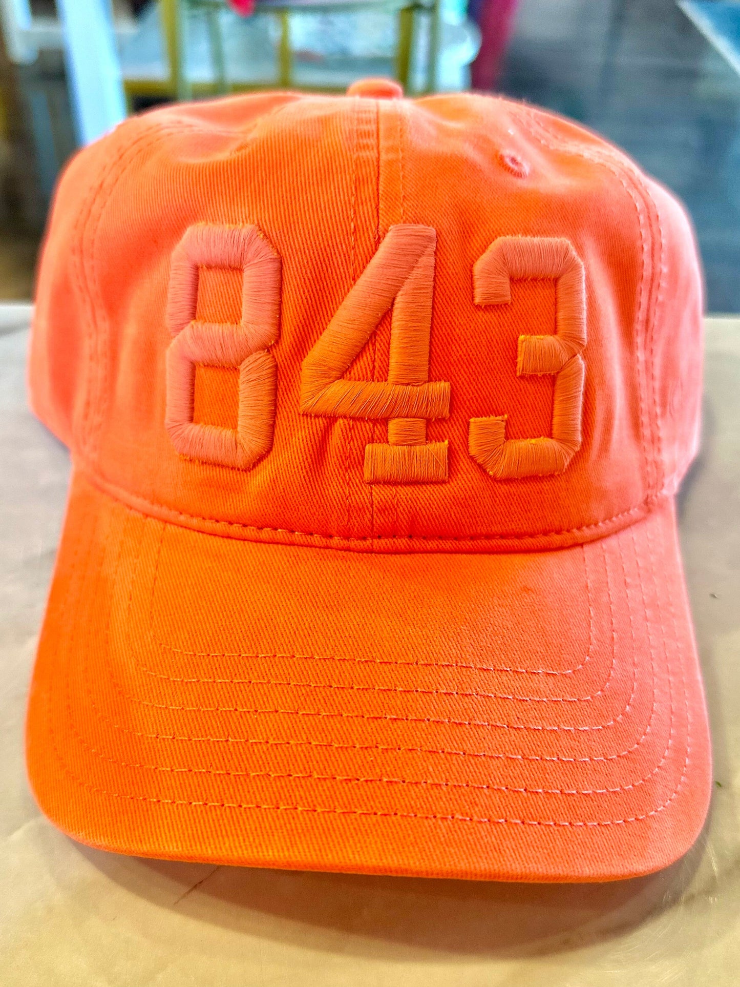 843 Baseball Hat - Coral The Happy Southerner 