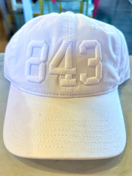 843 Baseball Hat - White The Happy Southerner 