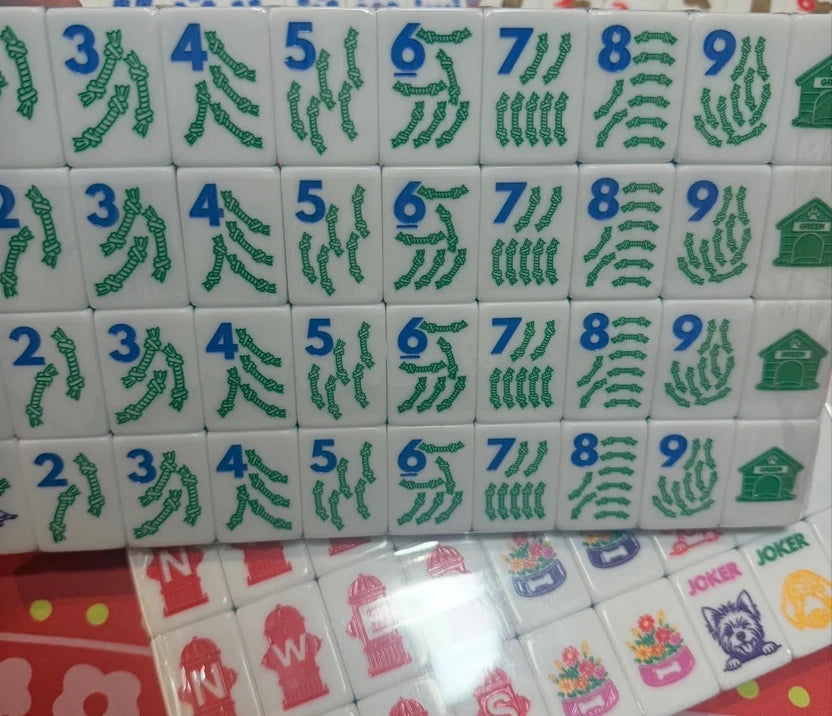 The Dog Line Mahjong Tiles
