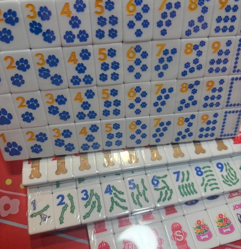 The Dog Line Mahjong Tiles