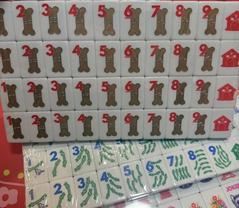 The Dog Line Mahjong Tiles