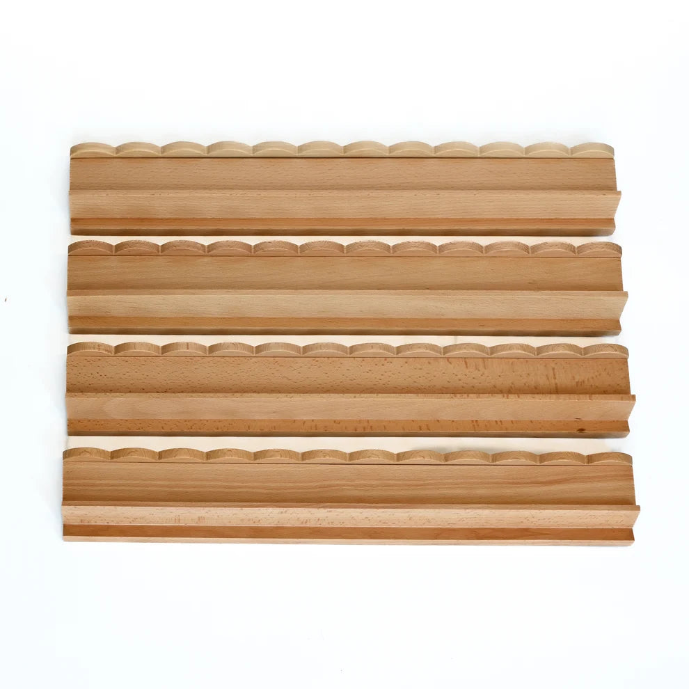 Golden Grain Beechwood Mahjong Rack