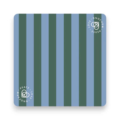 Blue and Green Stripe Mat