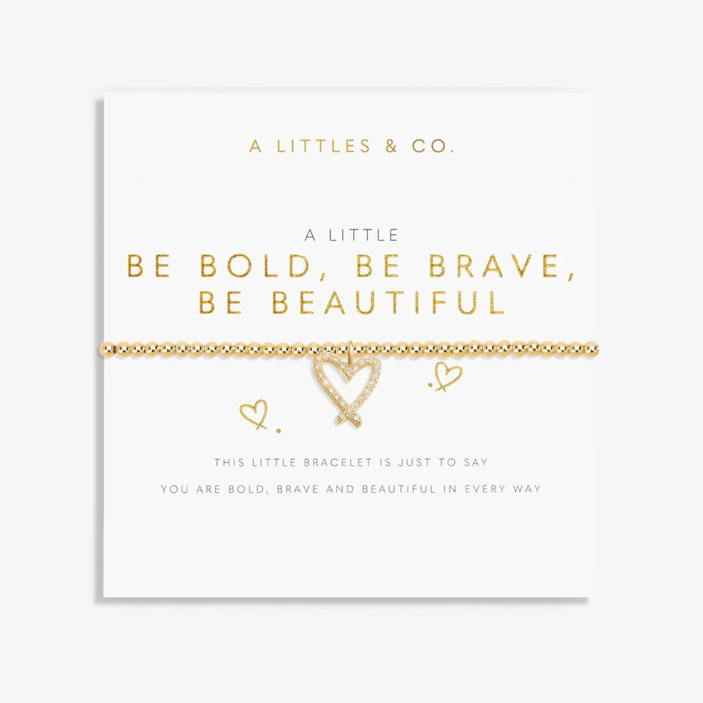 A Little 'Be Bold Be Brave Be Beautiful' Bracelet The Happy Southerner 