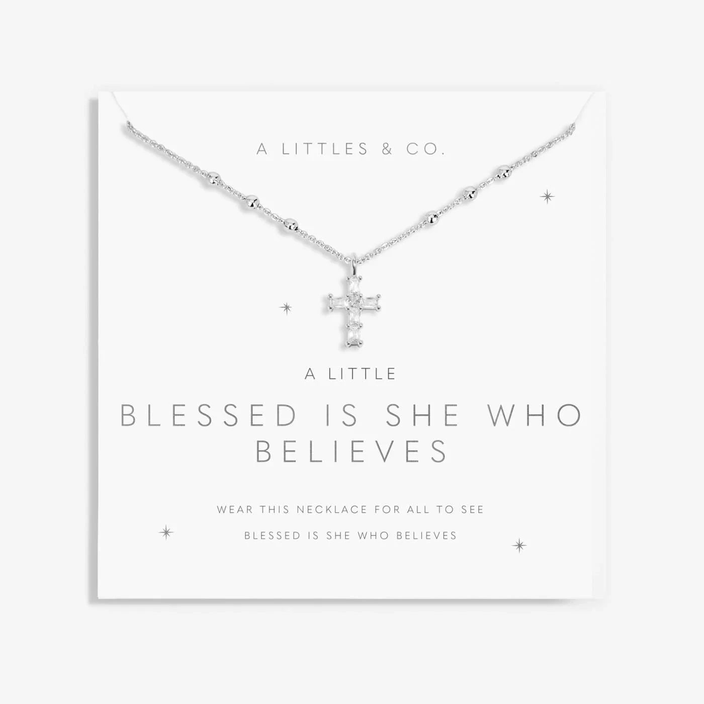 A Little 'Blessed Is She Who Believes' Necklace The Happy Southerner 