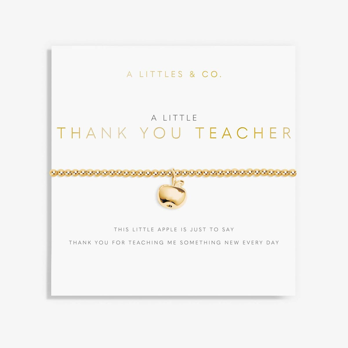 A Little 'Thank You Teacher' Bracelet The Happy Southerner 