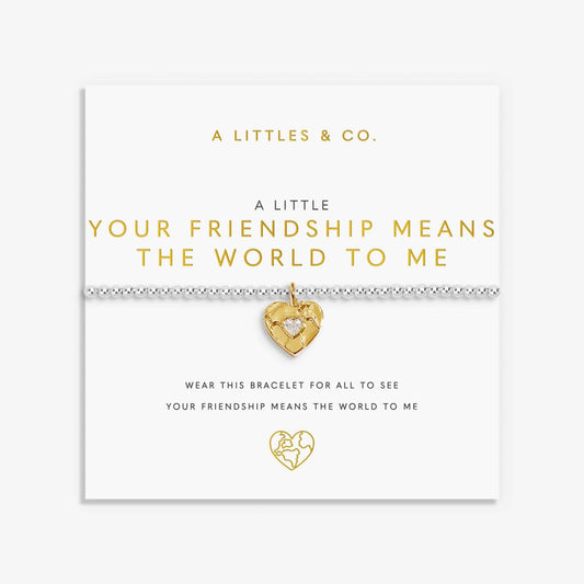 A Little 'Your Friendship Means The World To Me' Bracelet The Happy Southerner 