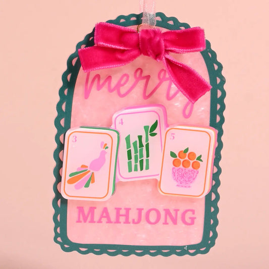 Acrylic Ornament-Merry Mahjong The Happy Southerner 