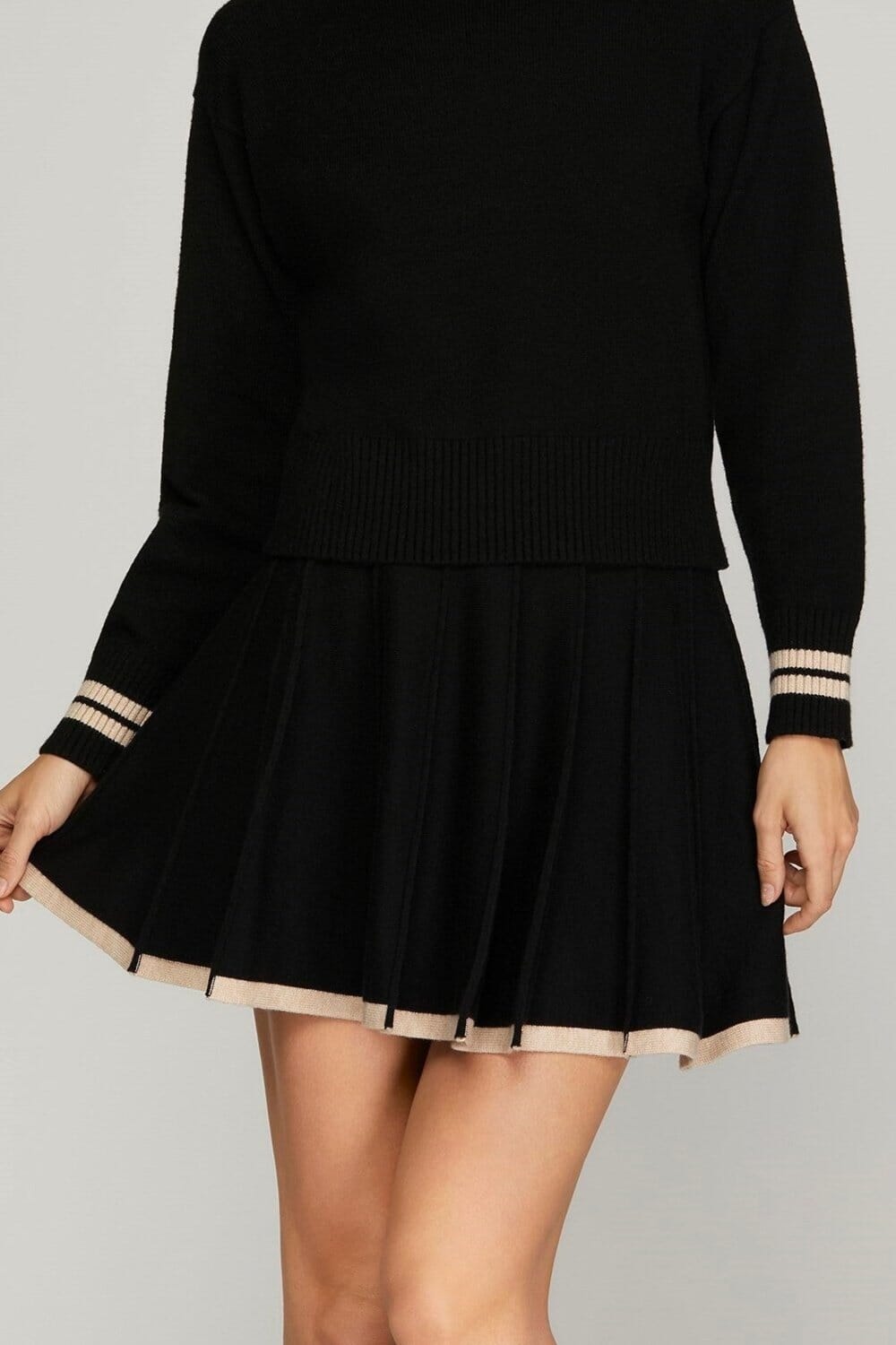 Alex Pleated Knit Skirt The Happy Southerner 