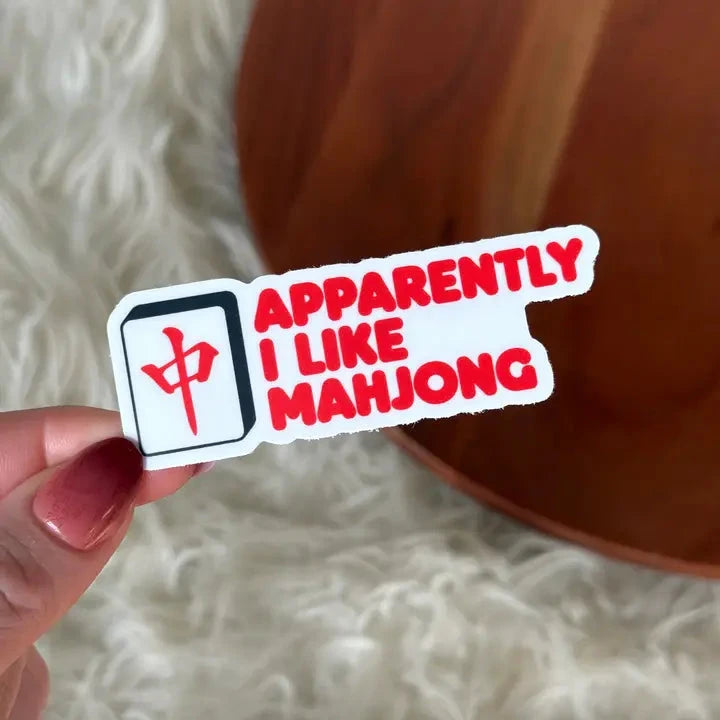 Apparently I Like Mahjong Sticker The Happy Southerner 