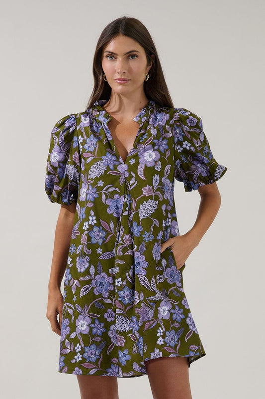 Aurora Shift Mini Dress Reverie The Happy Southerner 