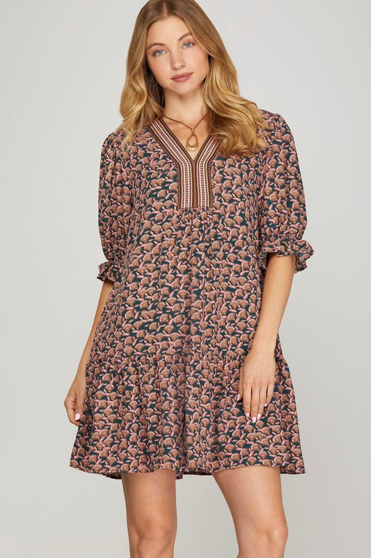 Autumn Bloom Boho Dress The Happy Southerner 