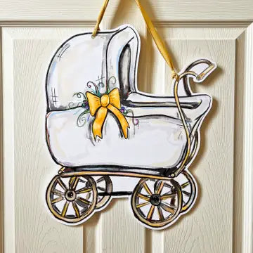 Baby Carriage Door Hanger The Happy Southerner 