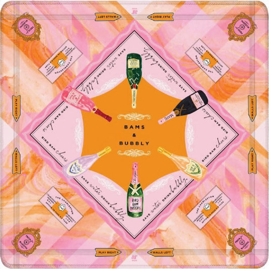 Bams & Bubbly Mahjong Mat The Happy Southerner 