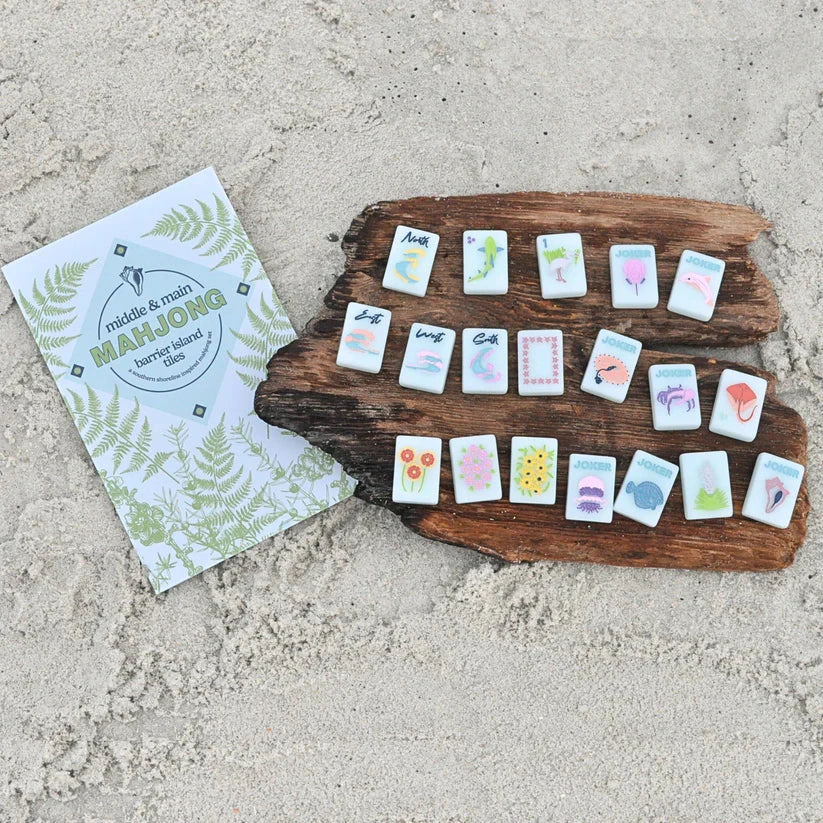 Barrier Island Tiles- A Southern Shoreline Inspired Mahjong Set The Happy Southerner 