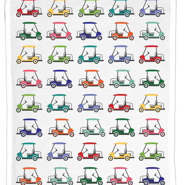 Golf Carts, Organic Cotton Hand Towel