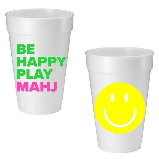 Be Happy Play Mahj Foam Cups The Happy Southerner 