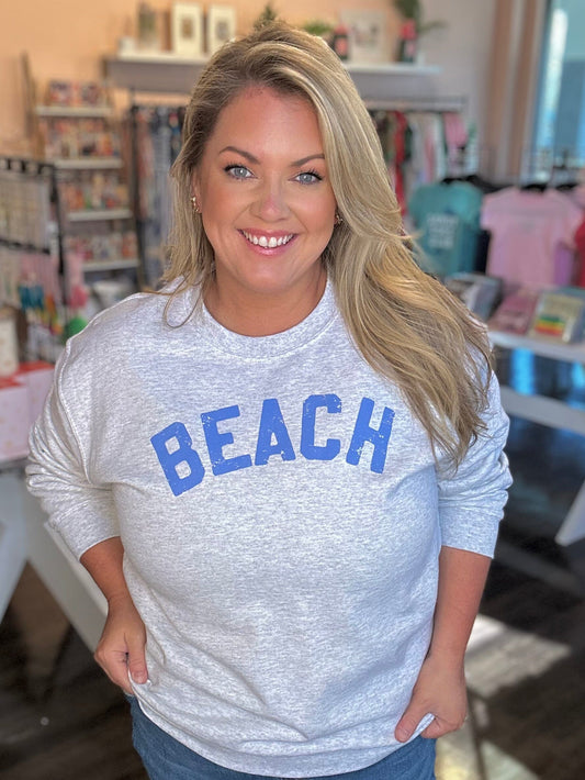 Beach Crewneck Sweatshirt The Happy Southerner 