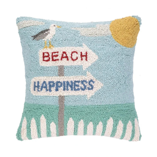 Beach Happiness Seagull Hook Pillow The Happy Southerner 