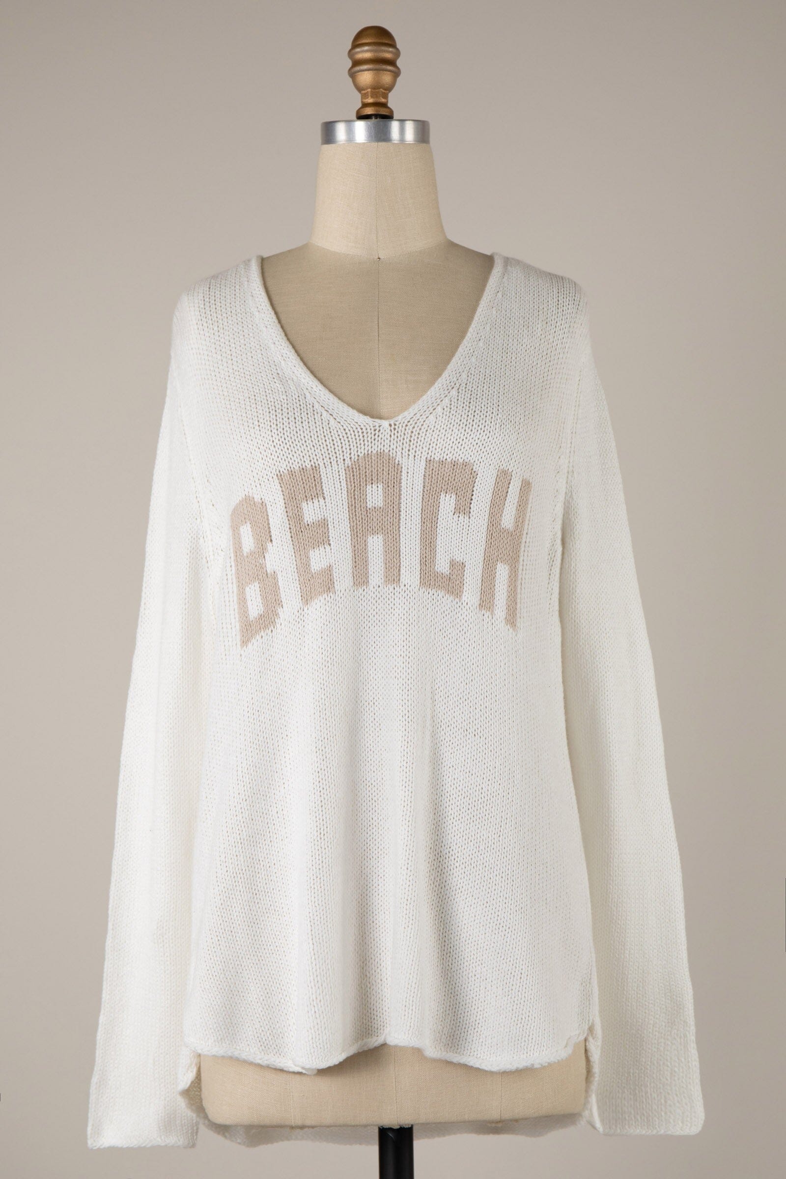 Beach Sweater - White The Happy Southerner 