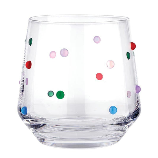 Beaded Wine Glass - Confetti The Happy Southerner 