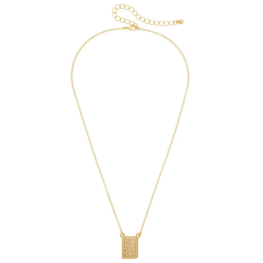 Bird Bam 24K Plated Tile Necklace The Happy Southerner 