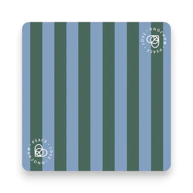 Blue and Green Stripe Mat The Happy Southerner 