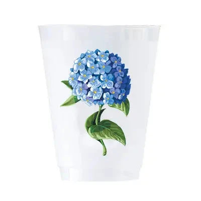 Blue Hydrangeas Shatterproof Cups | Set of 8 The Happy Southerner 