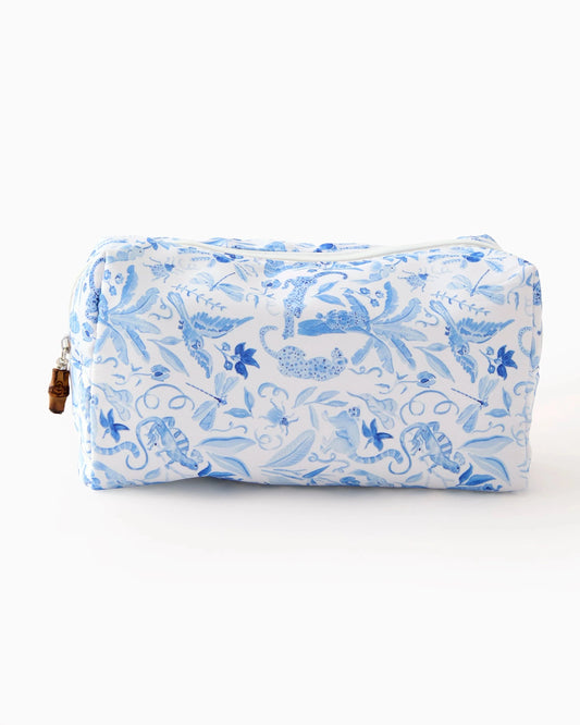 Blue Mahjong Tile Storage Bag The Happy Southerner 