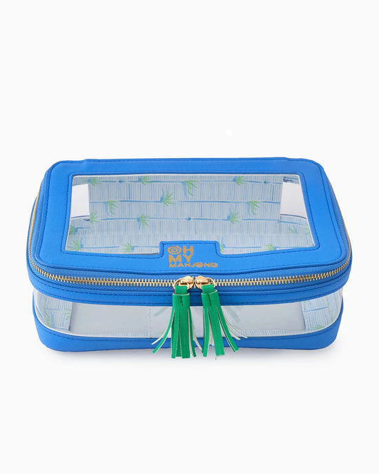 Blue Tile Storage Bag The Happy Southerner 