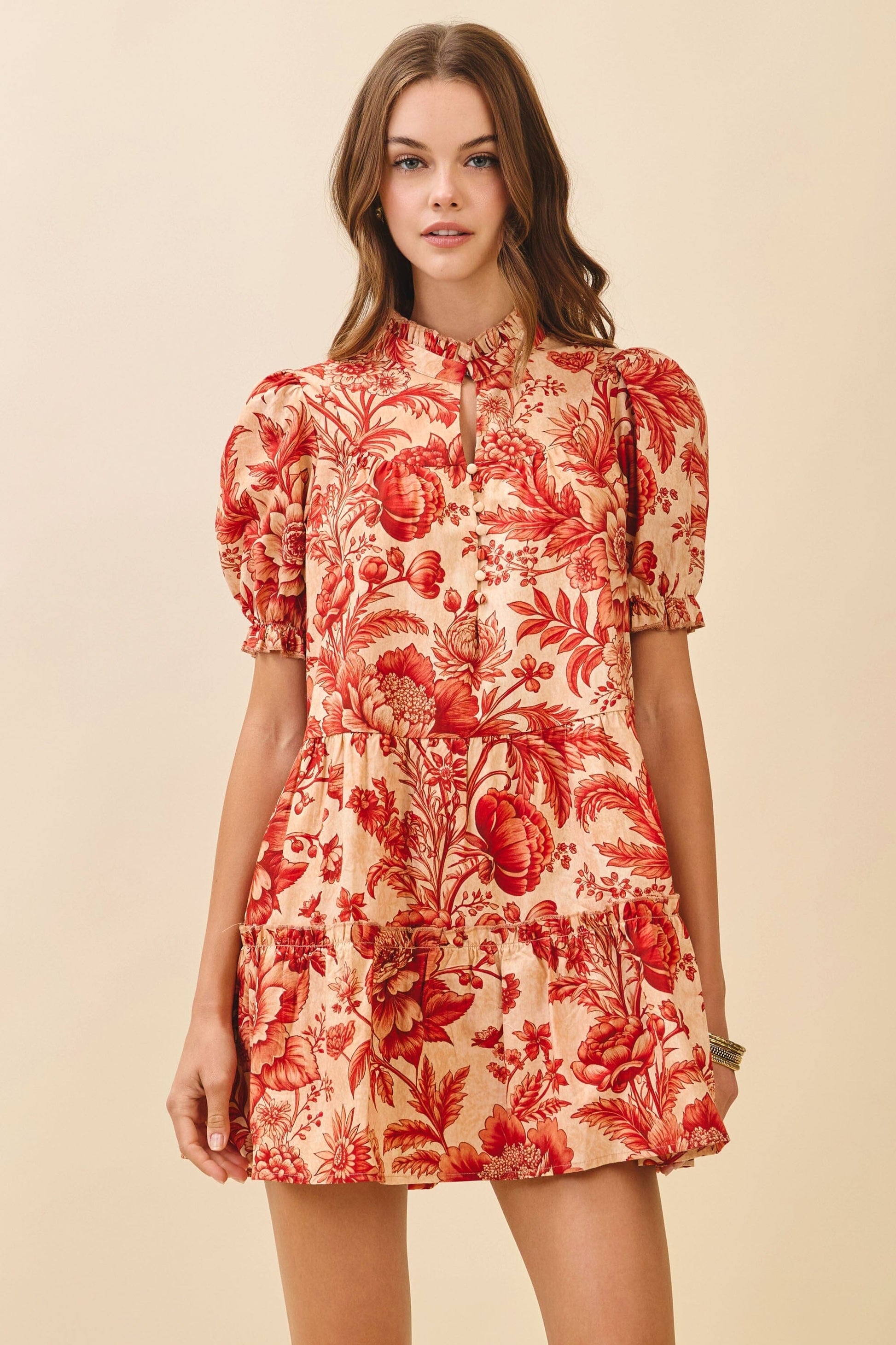 Blushing Botanica Mini Dress The Happy Southerner 