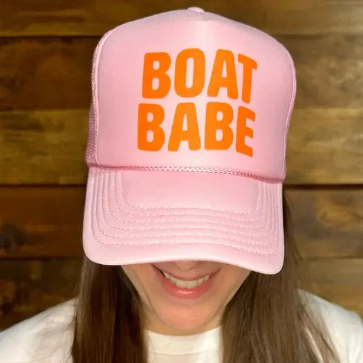 Boat Babe Trucker Hat The Happy Southerner 