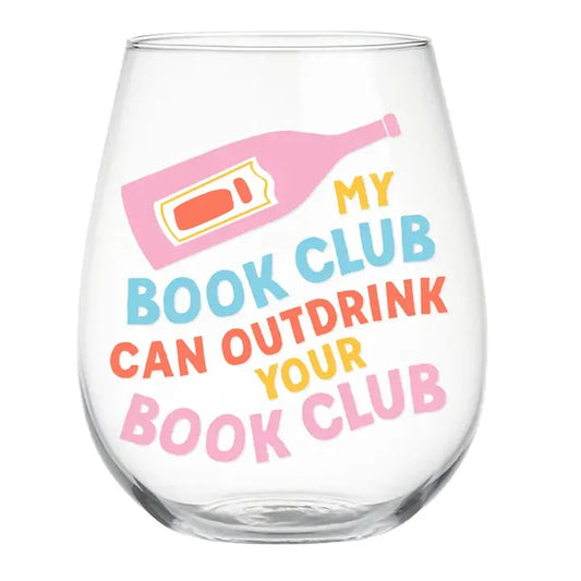 Book Club Stemless Wine Glass The Happy Southerner 