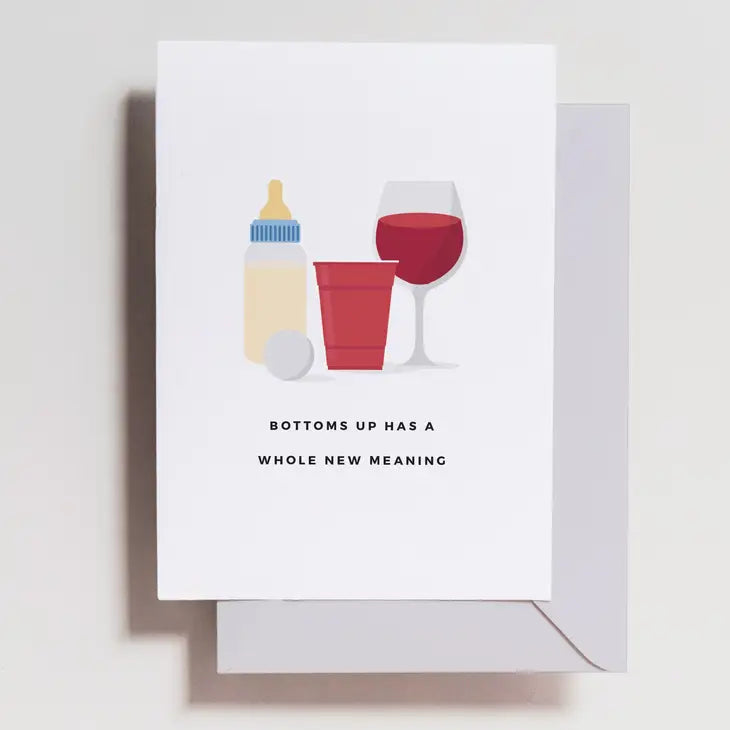 Bottoms Up Bottle Card The Happy Southerner 