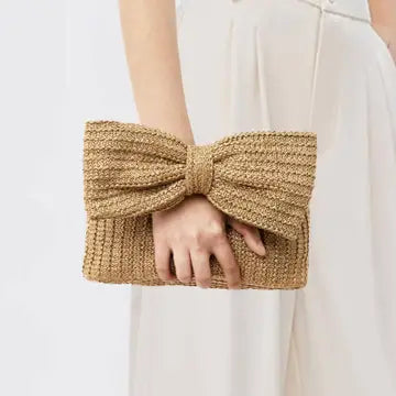 Bow Straw Handbag The Happy Southerner 