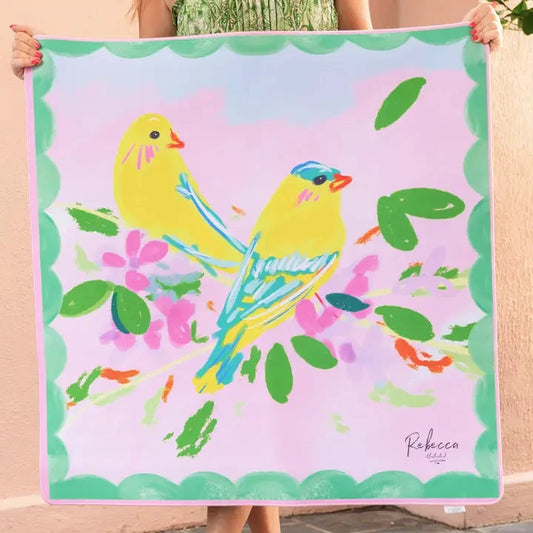 Canaries-Mahjong Mat The Happy Southerner 